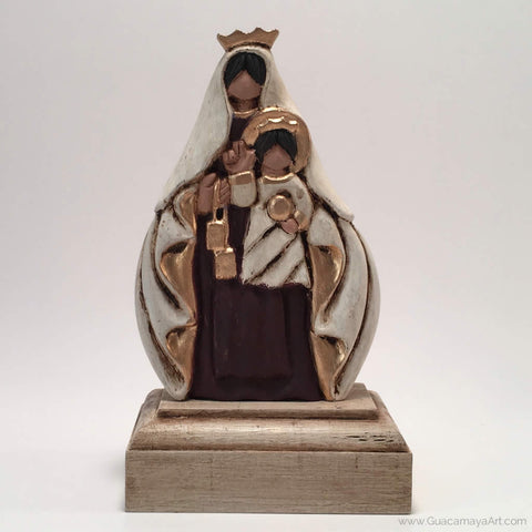 Our Lady of Mount Carmel Sculpture, Virgin Mary, Virgen Maria, Maria Lea Cerdá