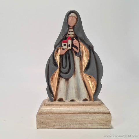 Saint Hedwig Catholic Sculpture, Santos Catolicos Virgin Mary, Virgen Maria, Maria Lea Cerdá