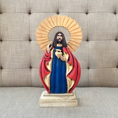 Sacred Heart of Jesus sculpture, Corazon de Jesus