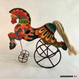 Wood sculpture for home decor by Venezuelan Artist Mariano Guillot. Horse lovers collectible art. 