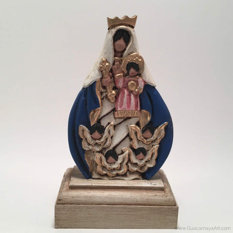 Our Lady of the Angels Catholic Sculpture, Virgin Mary, Virgen Maria, Maria Lea Cerdá
