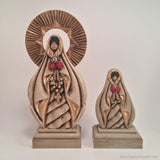 Our Lady of Mystical Rose Catholic Sculpture, Rosa Mística, Virgin Mary, Virgen Maria, Maria Lea Cerdá